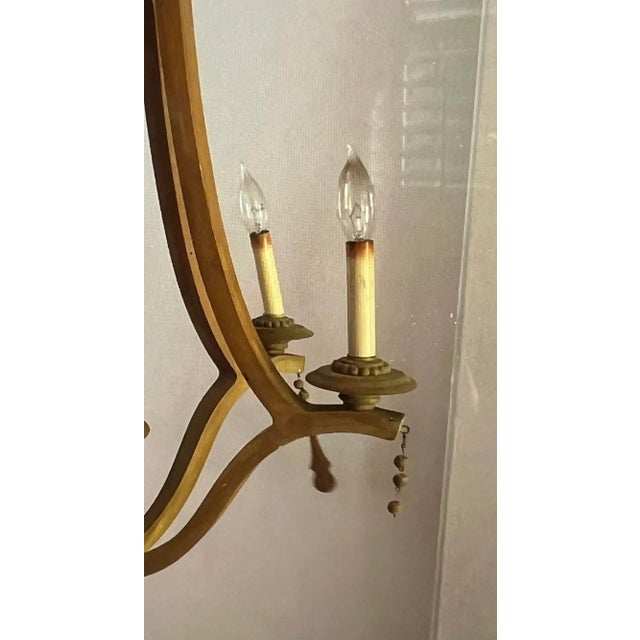 2000s Currey & Company Simplicity Chandelier For Sale - Image 9 of 9