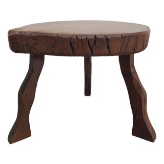 Mid-Century Modern Brutalist Tree Trunk Side Table, 1960s For Sale