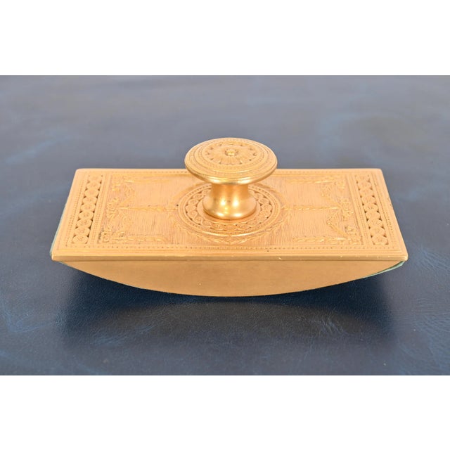 A gorgeous antique gilt bronze Neoclassical or Adam style rocker blotter By Tiffany Studios (signed on the side) New York,...