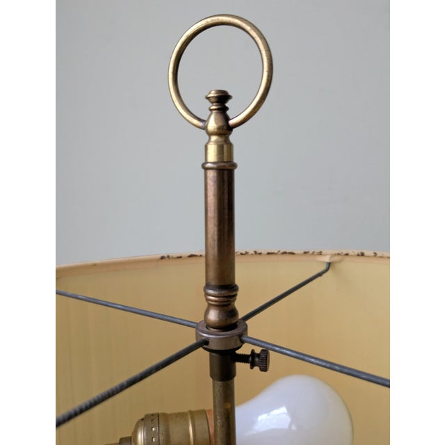 Brass Mid Century French Empire Aged Brass Footed Table Lamps by Frederick Cooper For Sale - Image 8 of 9