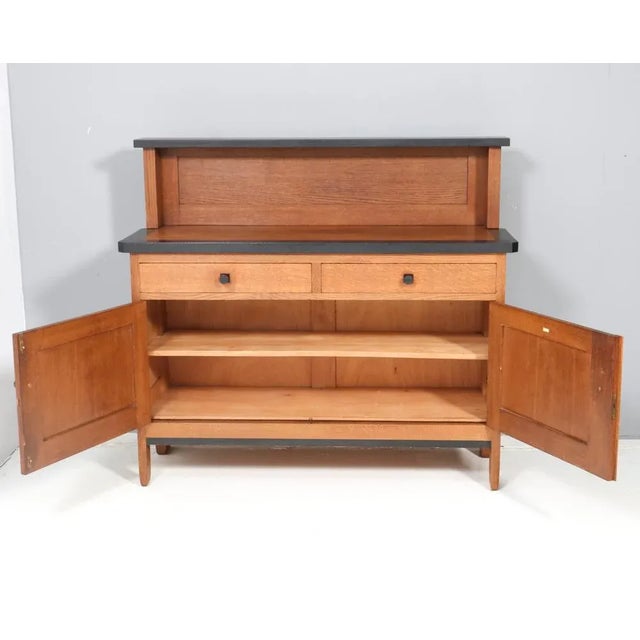 Art Deco Modernist Credenza or Sideboard by H. Fels for l.O.V. Oosterbeek, 1920s For Sale - Image 3 of 8