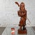 Wood 20th Century Asian Sculpture Chinoiserie Rosewood Guan Yu or Chinese Warrior Hand Carved For Sale - Image 7 of 13