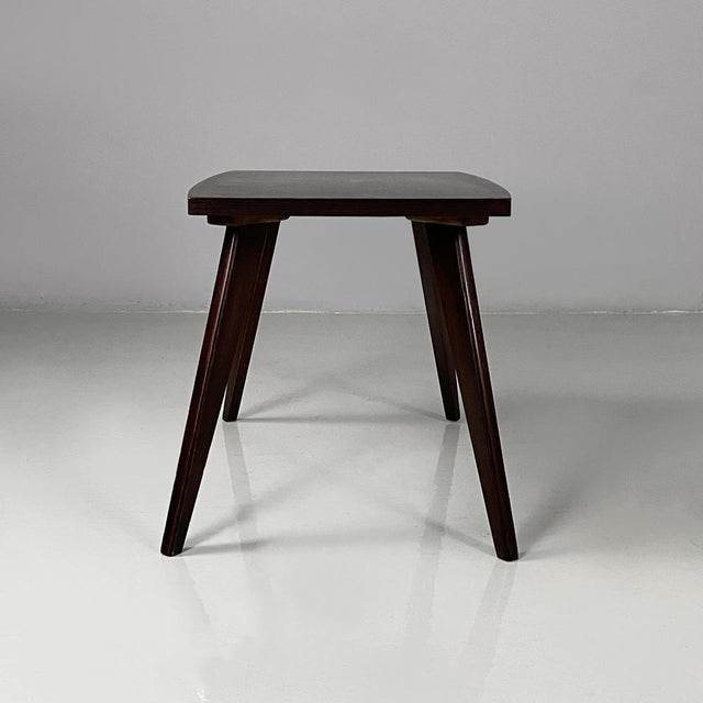 Mid-Century Modern Mid-Century Modern Italian Coffe Table in Dark Wood, 1960s For Sale - Image 3 of 15
