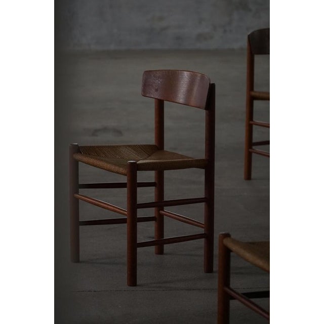 Folkestole J39 Dining Chairs in Oak attributed to Børge Mogensen for FDB, 1950s, Set of 6 For Sale - Image 15 of 18