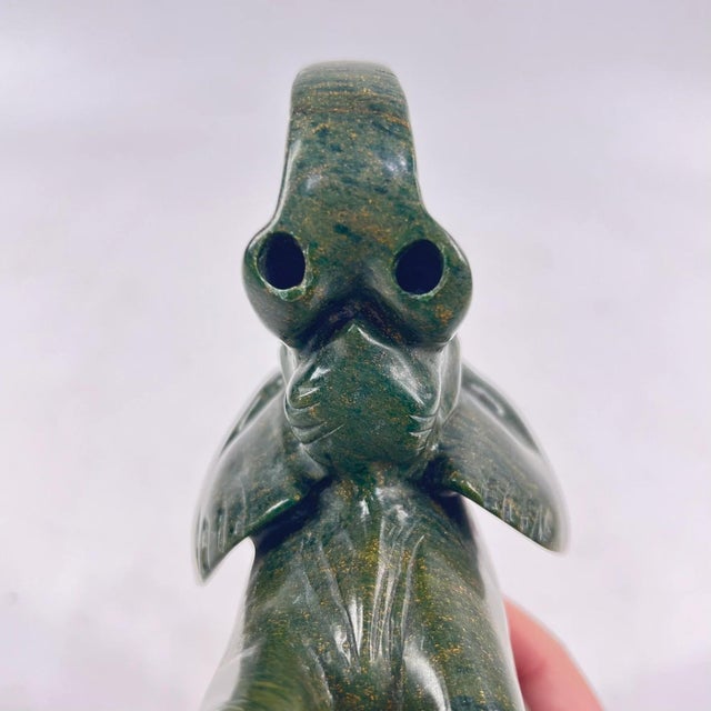 Early 20th Century Shona Stone Verdite Elephant Sculpture MATTER COLLECTION For Sale - Image 10 of 10