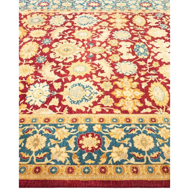 Solo Rugs Mogul, One-of-a-Kind Handmade Area Rug in Red, 6' 2" x 8' 10" For Sale - Image 4 of 8