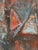 Black Manner of Peter Coviello, Large Red Abstract, Oil Painting For Sale - Image 8 of 14