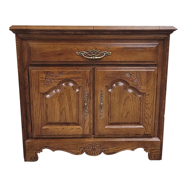 Vintage Stanley Furniture Flip Top Server For Sale