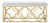 Safavieh Fleur Bench - Grey Velvet and Gold For Sale