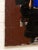 Mid 20th Century Mid 20th Century Cobalt and Crimson Geometric Abstract Painting With Ochre and Black For Sale - Image 5 of 6