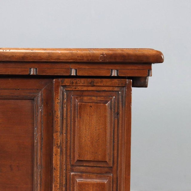 Wood Italian Chest in Walnut For Sale - Image 7 of 14