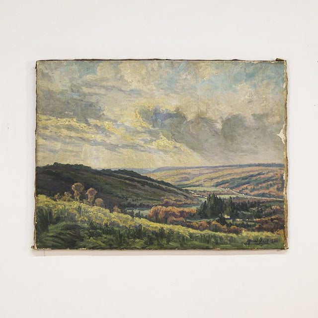 Michel Nizet, Liège School Ardennes Landscape, 1930, Painting For Sale - Image 12 of 12
