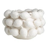 Ceramic Lemon Planter, White For Sale