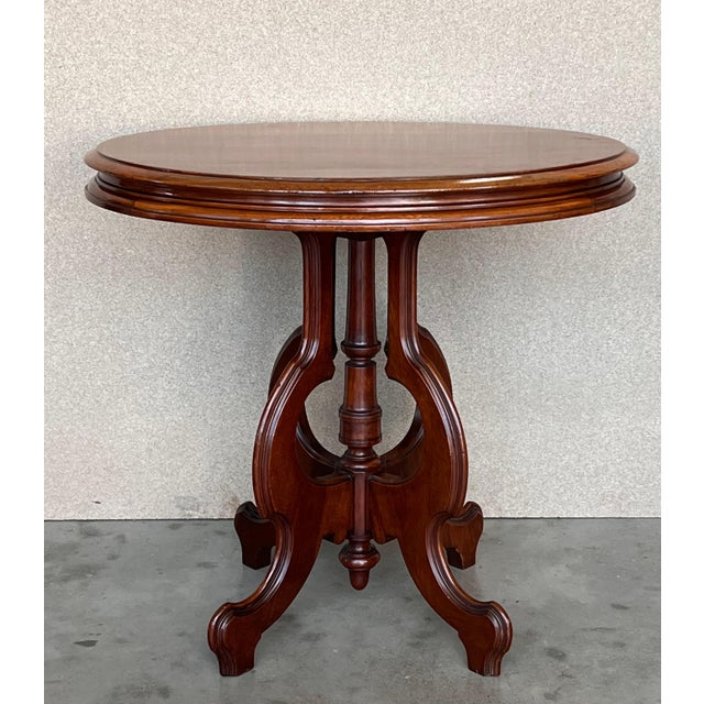 Mid 20th Century Victorian Burr Walnut Inlaid Oval Coffee Table For Sale - Image 16 of 18