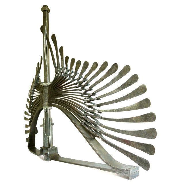 Metal forged sculpture "The Crossbow". It was displayed in The Masonic Library and Museum of Pennsylvania and received an...