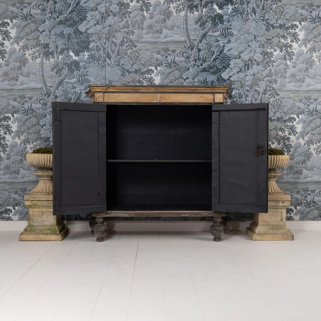 18th C. Italian Birch & Maple Wood Cabinet in the Baroque Style For Sale - Image 10 of 12