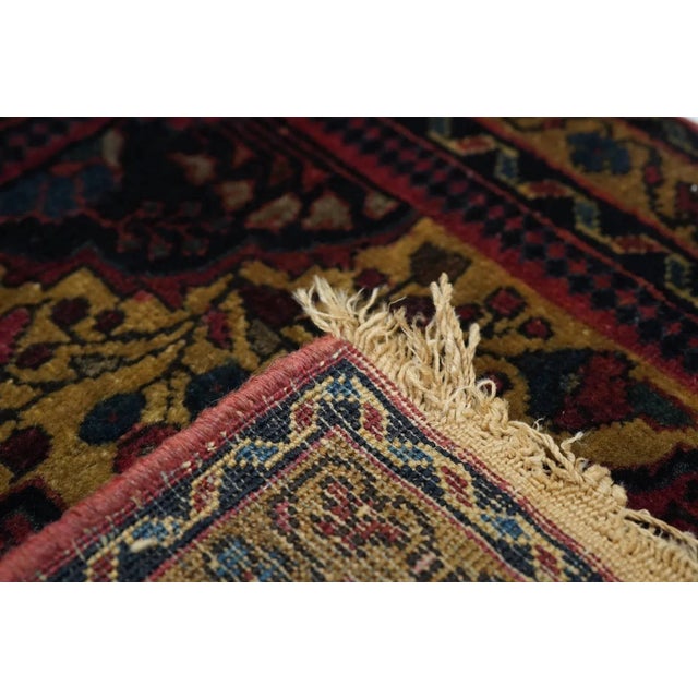 Antique Sarouk Rug 2' x 2'2''.