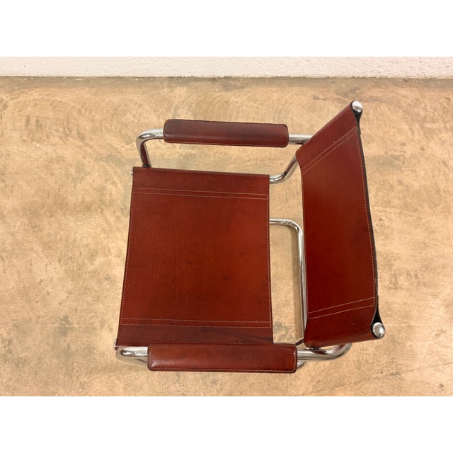 MG5 Cantilever Chair in Leather by Mart Stam for Matteo Grassi, 1970s For Sale - Image 12 of 15