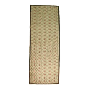 Vintage Flower Motif Turkish Runner, 3'7'' X 10'8''