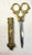 Metal Antique 19th Century Victorian Sewing Scissors Dagger W/ Brass Handles & Sheath For Sale - Image 7 of 11