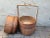 Vintage Chinese Three Tier Wood Woven Wedding Storage Basket For Sale In San Francisco - Image 6 of 10