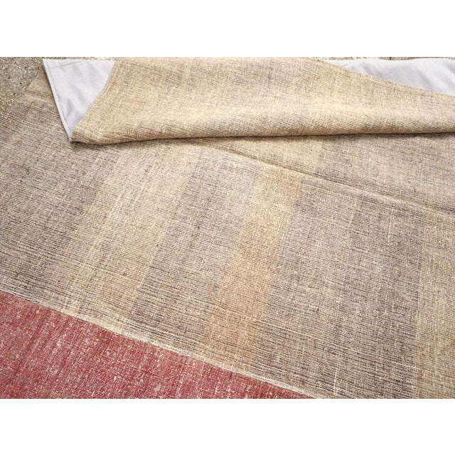 Taupe Galerie Shabab Collection Mid-20th Century Turkish Flatweave Kilim Room Size Rug For Sale - Image 8 of 8