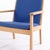 1980s GE 284 Lounge Chair in Oak and Blue Wool attributed to Hans J. Wegner for Getama, 1984 For Sale - Image 5 of 13