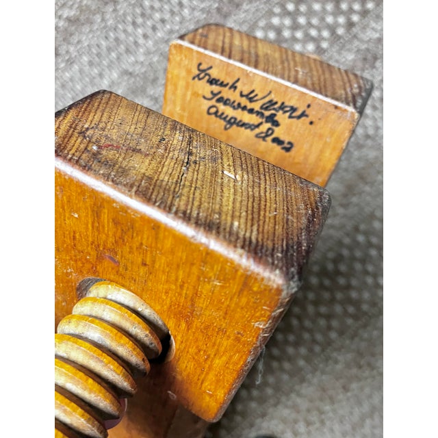 Vintage Professional Bookbinding Pointed Finishing Press | F H Weisner Toowoomba Australia For Sale - Image 12 of 12