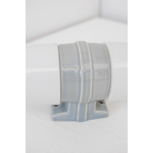 Gray Large Mid-Century Modern Pale Grey Bathroom Sconce by Sigvard Bernadotte For Sale - Image 8 of 18