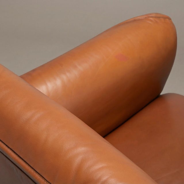 Metal Knoll Otto Zapf Executive Chair in Original Saddle Brown Leather For Sale - Image 7 of 11