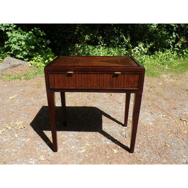 Vintage McGuire Faubourg Collection Table Desk For Sale - Image 9 of 17