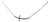 The Bevan: Ladies 14K White Gold Cross Necklace For Sale