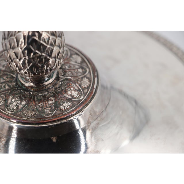 Metal 19th Century French Silver-Plated Tureen With Coat-of-Arms For Sale - Image 7 of 17