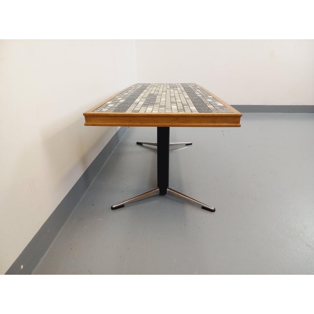 Vintage Coffee Table in Ceramic, Wood and Metal, 1960s For Sale - Image 10 of 16