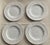 1930s 1930s Spode Savoy Cabbage Leaf Embossed White Dinner Plates — English Bone China, Set of 4 For Sale - Image 5 of 18
