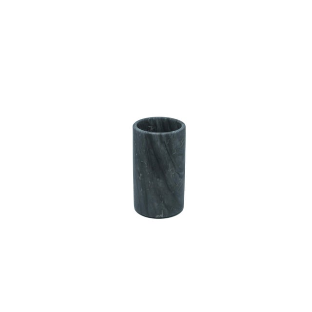 Grey Bardiglio Marble Utensil Holder For Sale - Image 4 of 11