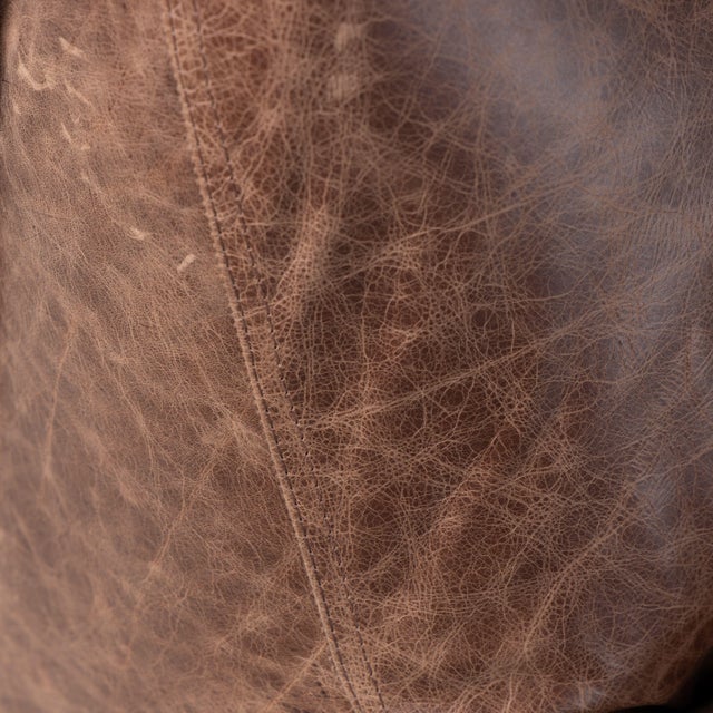 Brown Brown Leather Le Bambole Armchairs by Mario Bellini for B&B, 1970s, Set of 3 For Sale - Image 8 of 15