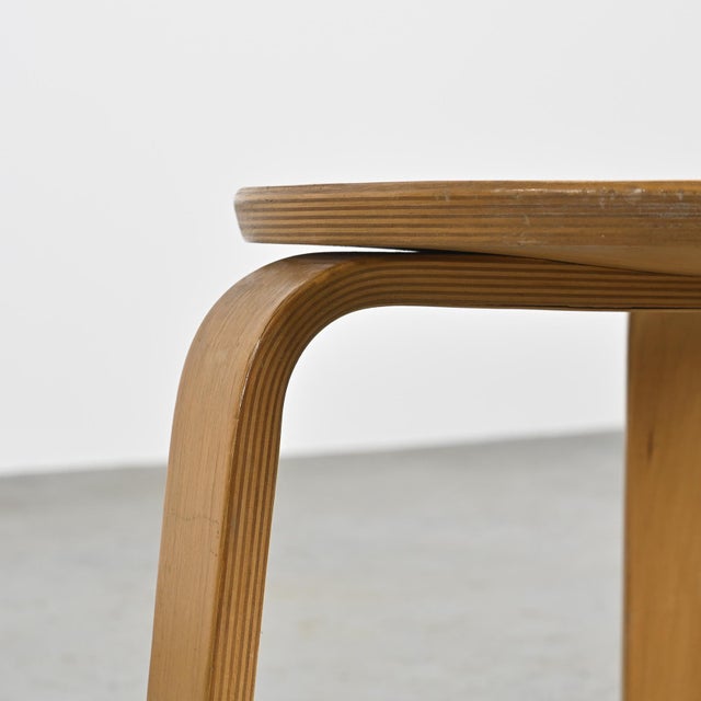 Low Stool by Hans Bellmann, Ed. Horgen Glarus for Horgenglarus, Switzerland, 1950 For Sale - Image 10 of 12