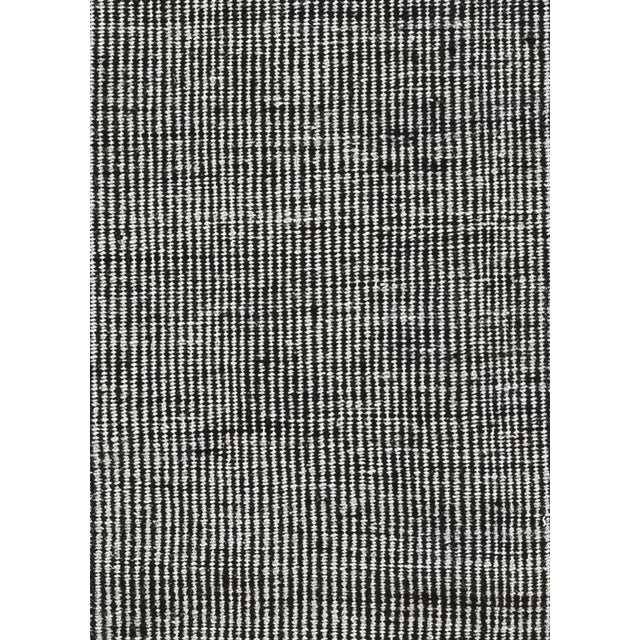 Monochrome Rhythm – Modern Black & White Flat Weave Wool Runner by Doris Leslie Blau. Size: 2'1" × 13'8" (63 × 416 cm)....