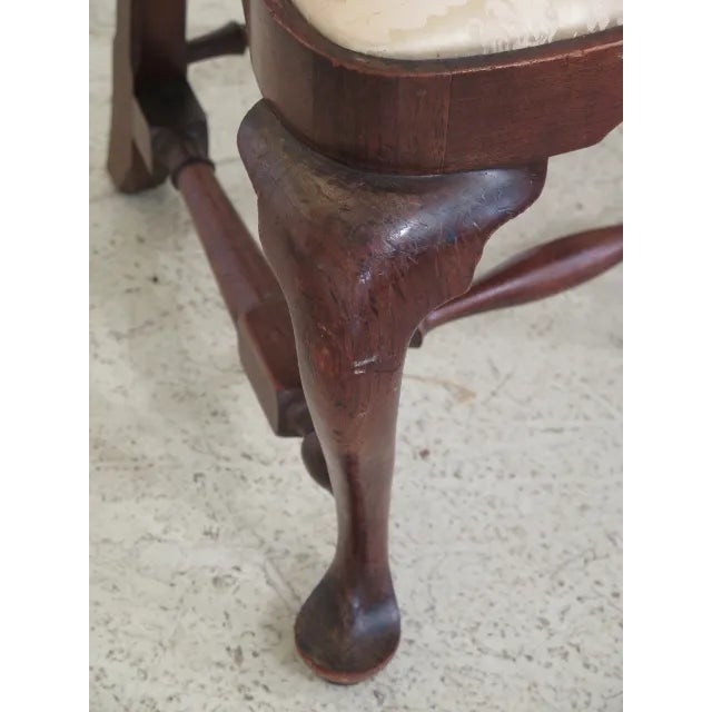 Wallace Nutting Block Signed Walnut Chairs - A Pair For Sale - Image 9 of 13
