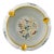 Large Vintage French Limoges Porcelain Ashtray With Birds of Paradise & 22k Gold Gilding For Sale