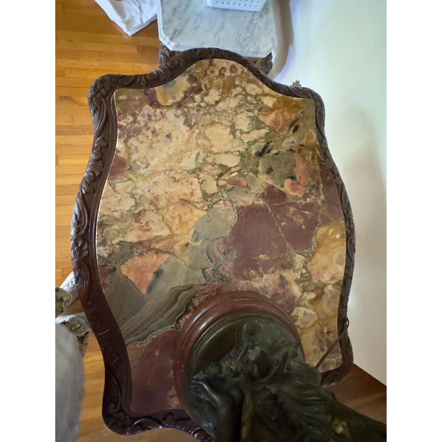 Antique Victorian Rococco Revival Parlor Table For Sale - Image 9 of 10