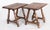 A superb pair of antique 19th Century English oak pegged joint stools or side tables with hand turned splayed legs. These...