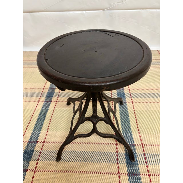 Antique Adjustable Watchmaker’s Stool For Sale - Image 4 of 9