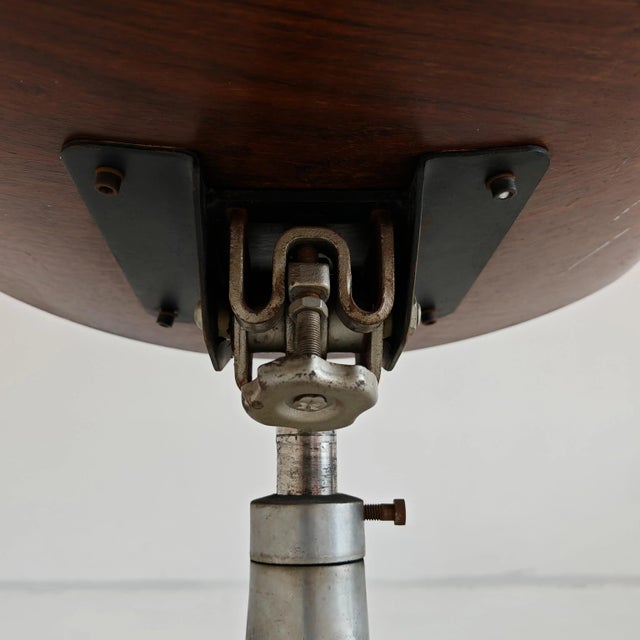 MiM Executive Chair in Natural Cognac Leather and Wood, 1970s For Sale - Image 16 of 18