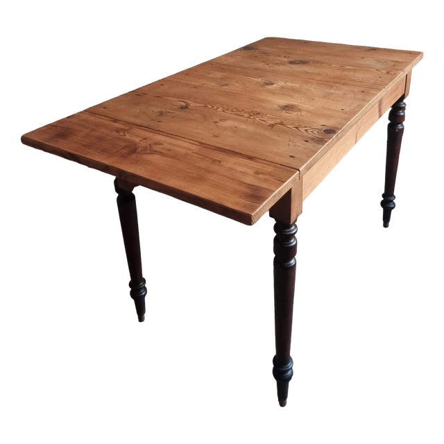 Vintage Extendable Kitchen or Writing Table, France, 1930s For Sale