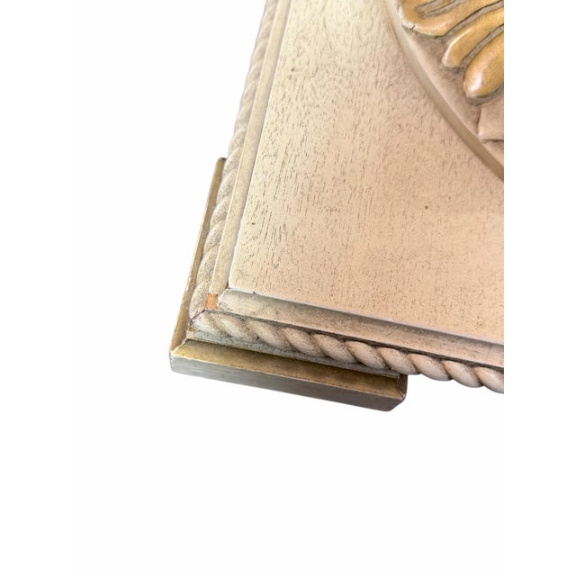 Off-white Vintage Italian Marble Top Side Table For Sale - Image 8 of 8