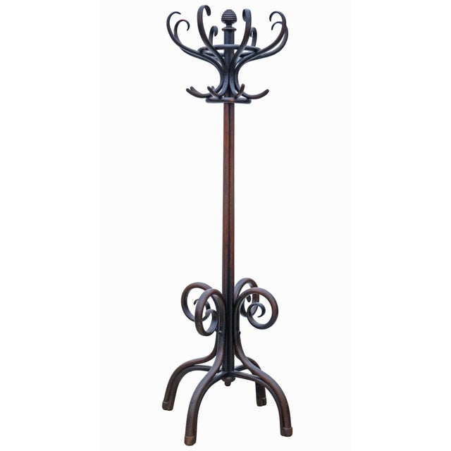 Antique Bentwood Hall Hat and Coat Stand, 1900s For Sale - Image 6 of 6