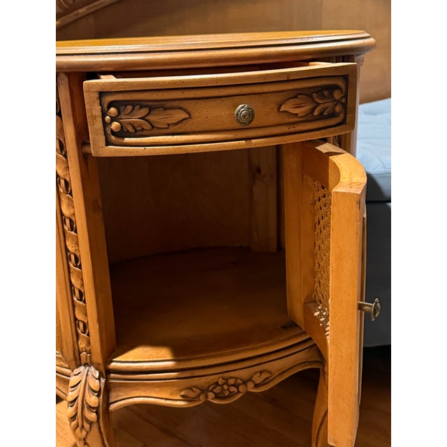 French Provincial Early 20th Century French Provincial Night Stand/Side Table Possible Reproduction For Sale - Image 3 of 5