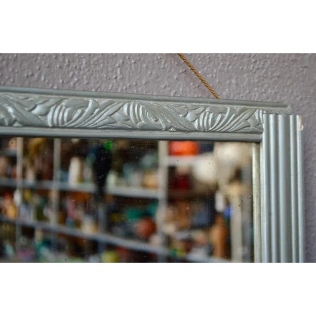 Art Deco Silver Mirror For Sale - Image 6 of 7